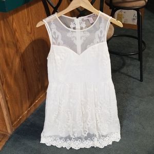 White Above Knee Dress